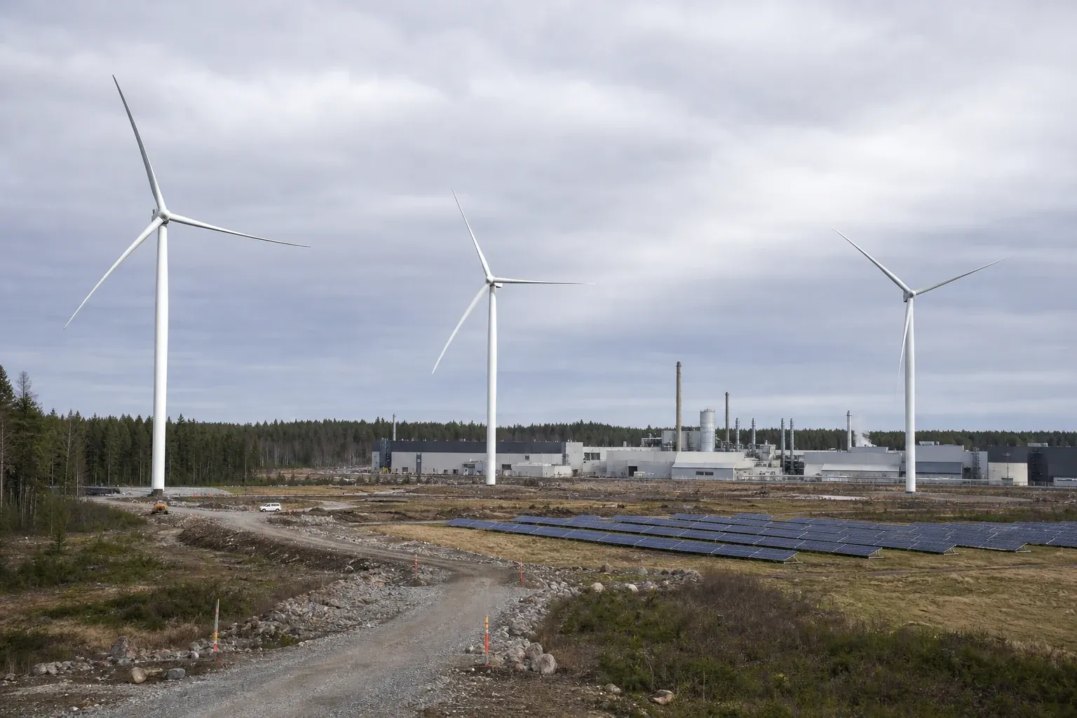 Vindkraftsprojekt i svenskt landskap