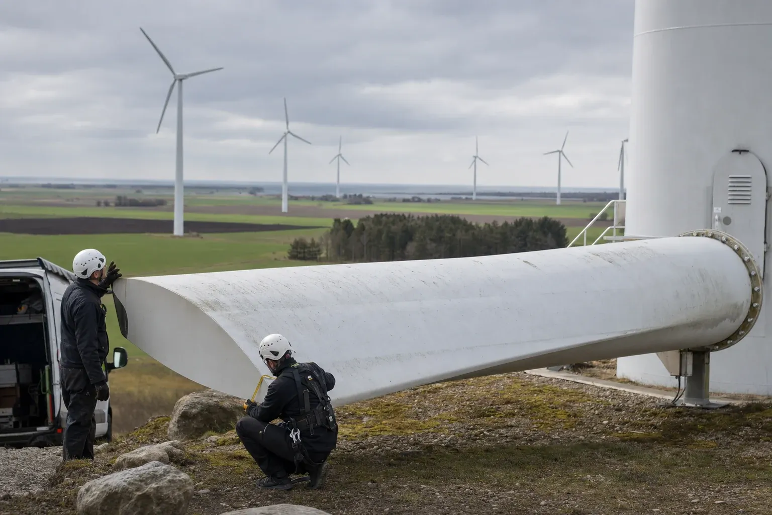 Teknisk miljö vid vindkraftverk